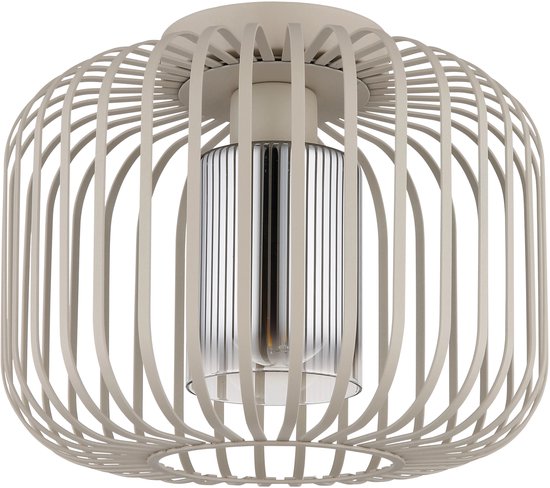 Plafonnier - beige - ALFRED - métal - Ø 28 cm - E27 - 15758D - Globo