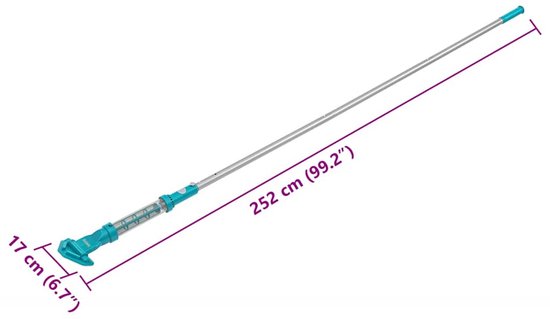 Best - Way - Aspirateur de piscine - Bleu - 252 x 17 cm - Aluminium