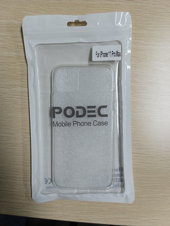 Podec Phone Case Transparent Suitable For iPhone 11 pro max Case Transparent And Screen Protector Protective Glass