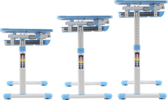 Bureau pour enfant avec chaise de bureau ergonomique réglable en hauteur - table à dessin - table d'école