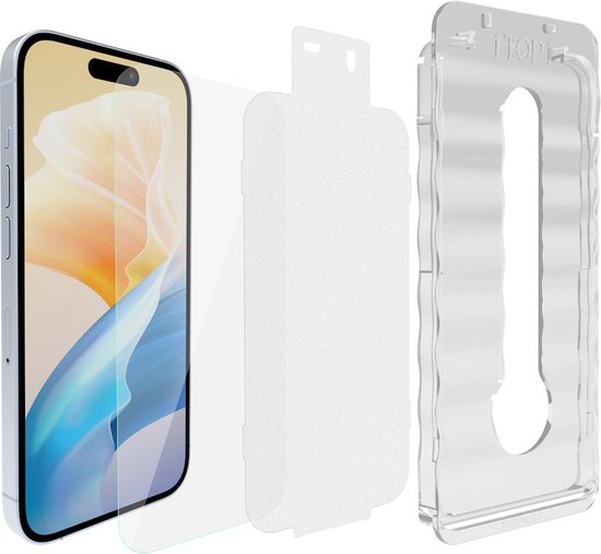 Behello Protection d'écran iPhone 16 Pro Max - Verre à haute résistance aux chocs