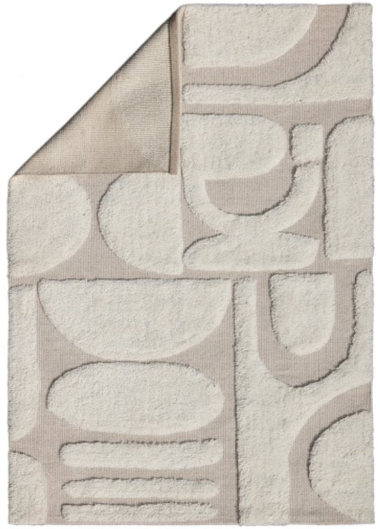 Tapis « Glyph » de fonQ - Naturel - Rectangulaire - 160 x 230 cm