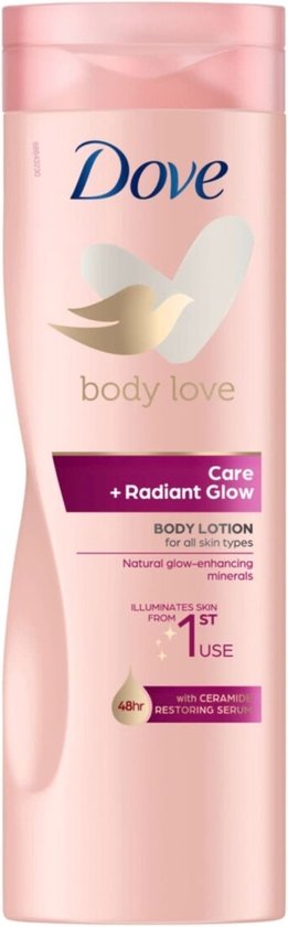 Lotion pour le corps Dove Body Love Care + Radiant Glow, 400 ml