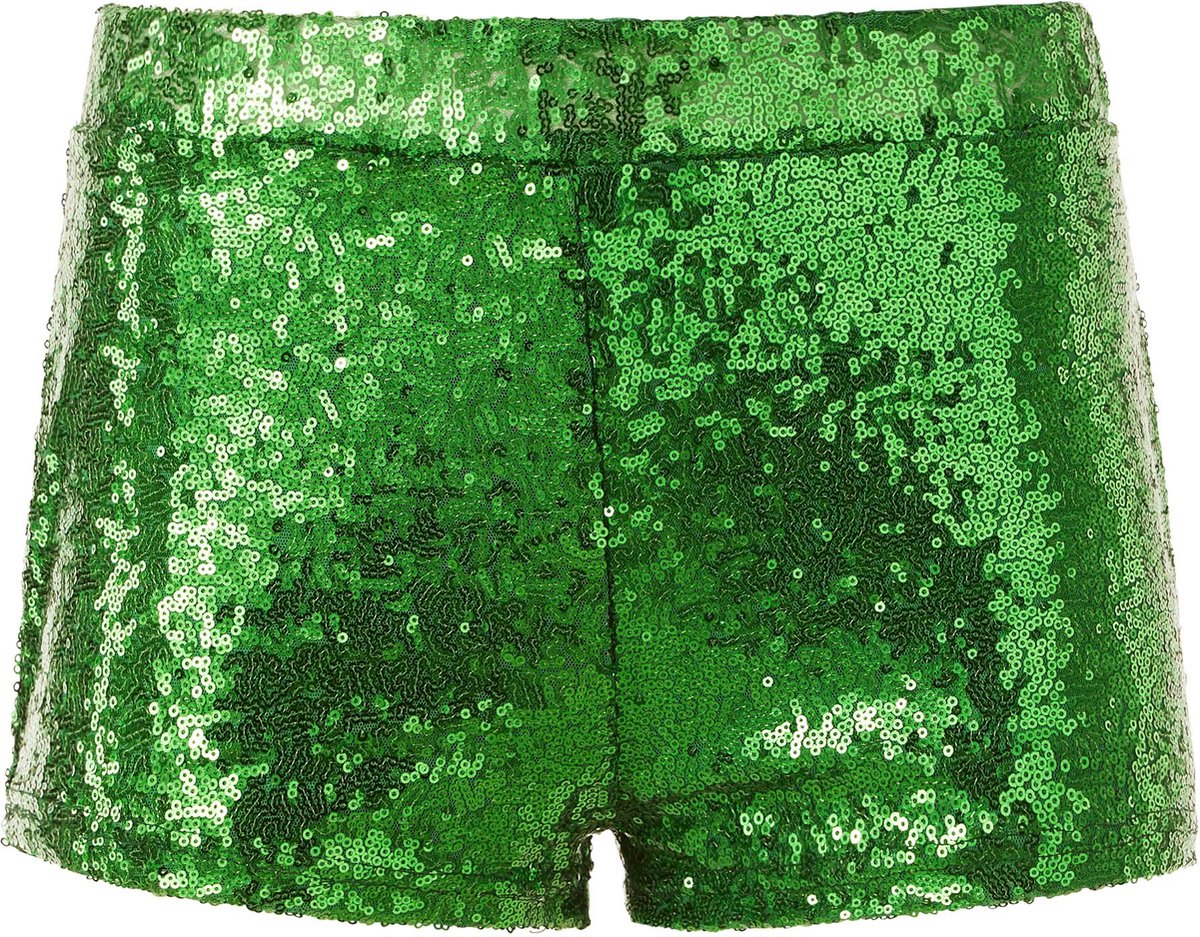 Dressforfun - Short à paillettes - Pantalon sexy pour le carnaval et la fête - Taille L