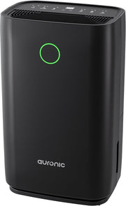 Déshumidificateur Auronic - Série compacte - 20L par jour - Fonction Lavage-Séchage - Chambre à coucher, salle de bain et salon - Élimination de l'humidité pour la maison - Noir