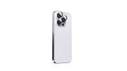 BeHello - Protection de l'objectif de l'appareil photo - Convient à l'iPhone 15 Pro et 15 Pro Max et 14 Pro et 14 Pro Max - Comprend une protection individuelle de l'objectif et un cadre en aluminium - Pour Apple iPhone - Aluminium noir et verre transpare