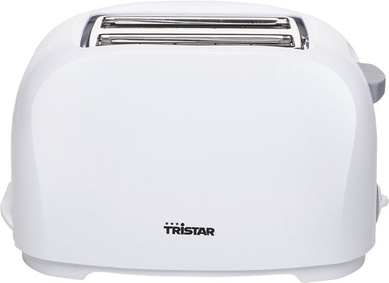 Grille-pain Tristar BR-1013 - 800 W - 6 niveaux de brunissage - 2 fentes pour 2 tranches de pain - Blanc