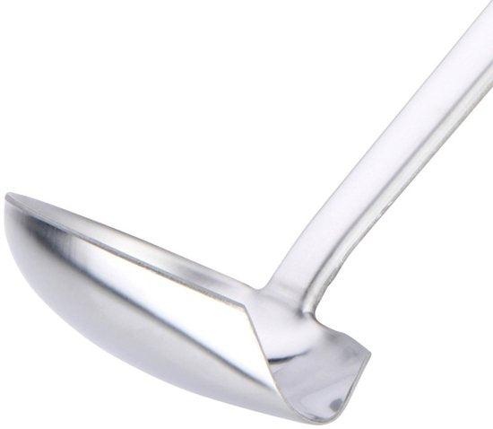 Alpina Ustensiles de cuisine : cuillère à sauce - argent - acier inoxydable - 28 x 7 cm