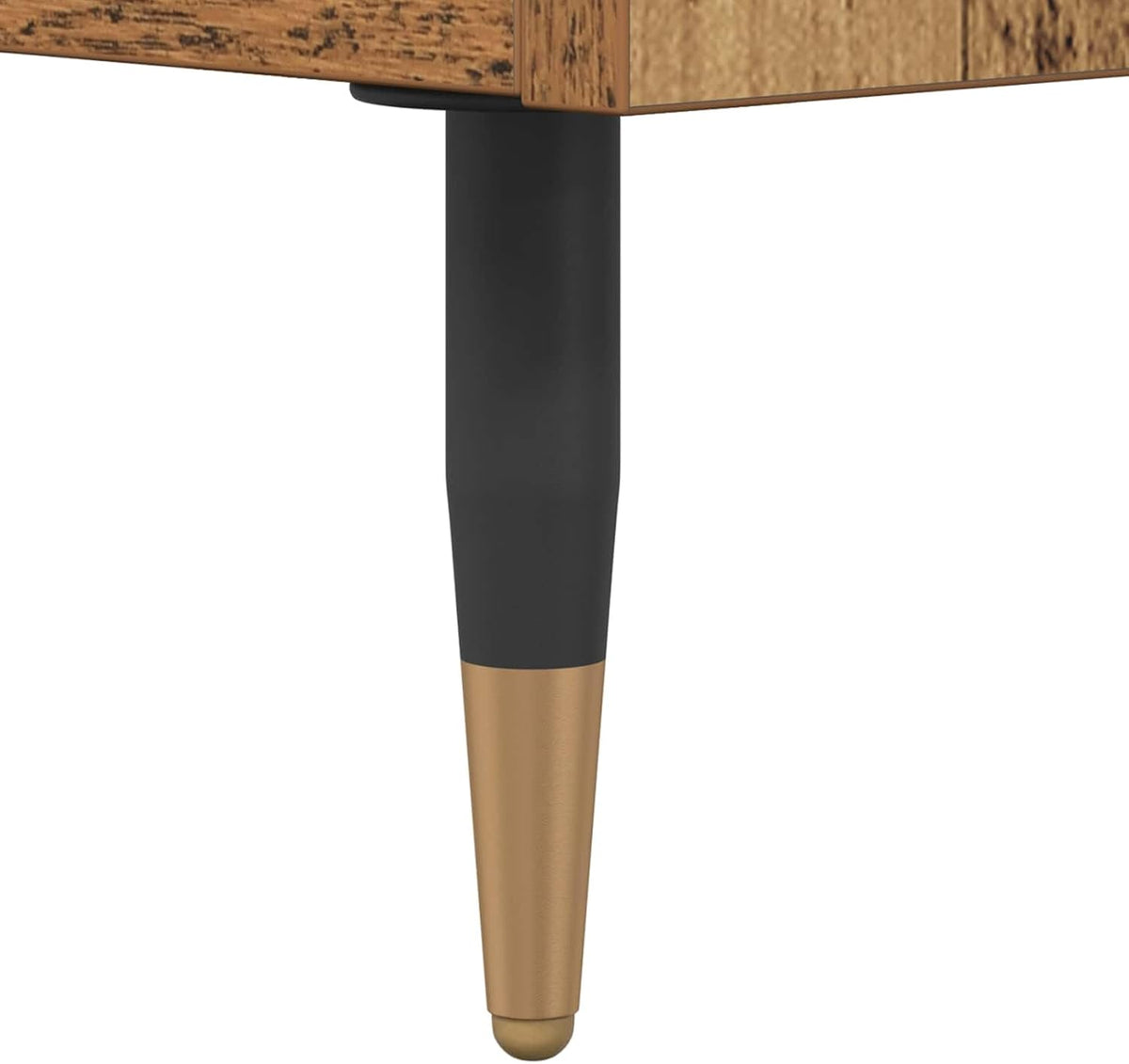 vidaXL Table de chevet avec tiroir - Bois vieilli - 40 x 35 x 50 cm