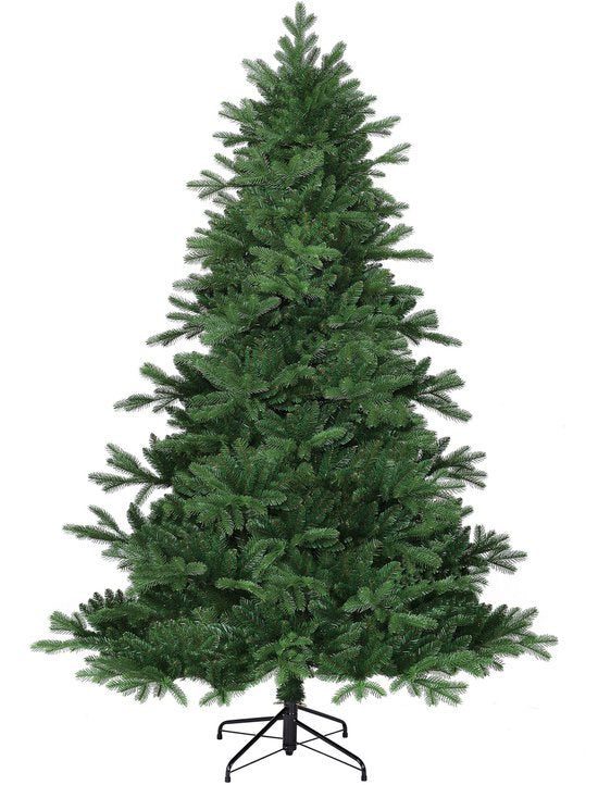 Black Box Trees Brampton : sapin de Noël en plastique avec des aiguilles en PVC et PE - Sapin artificiel à charnières avec 684 branches - Décoration de Noël d'intérieur - H 120 x Ø 91 cm - Vert