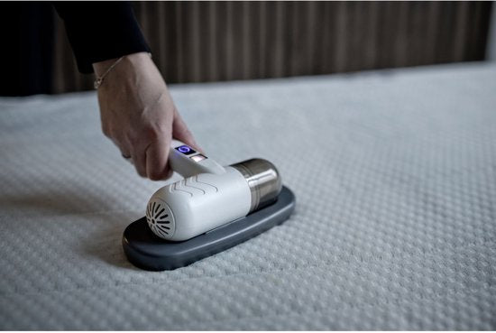 Aspirateur anti-acariens Nexxt – Pour matelas et oreillers – Lumière UV et filtre EPA – Compact et sans fil