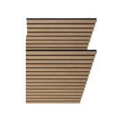 tectake® - Lot de 2 panneaux acoustiques Sonic Wall - chêne clair - Panneau absorbant le son - Isolation acoustique - couleurs variées - dim. par panneau (LxLxH) : env. 120x60x2,1cm