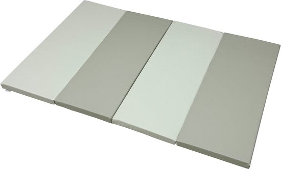 Tapis de jeu Sunny Dani Foam – Tapis en mousse pliable – Softplay – Tapis de jeu doux et sûr – Beige et gris – À partir de 3 mois