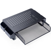 Support de moniteur Réglable - LifeGoods - Réglable - 37 x 23,5 x 10 cm - Métal - Noir