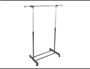 Practo Home - Portant à vêtements - 75 x 42 x 150 cm - avec roulettes