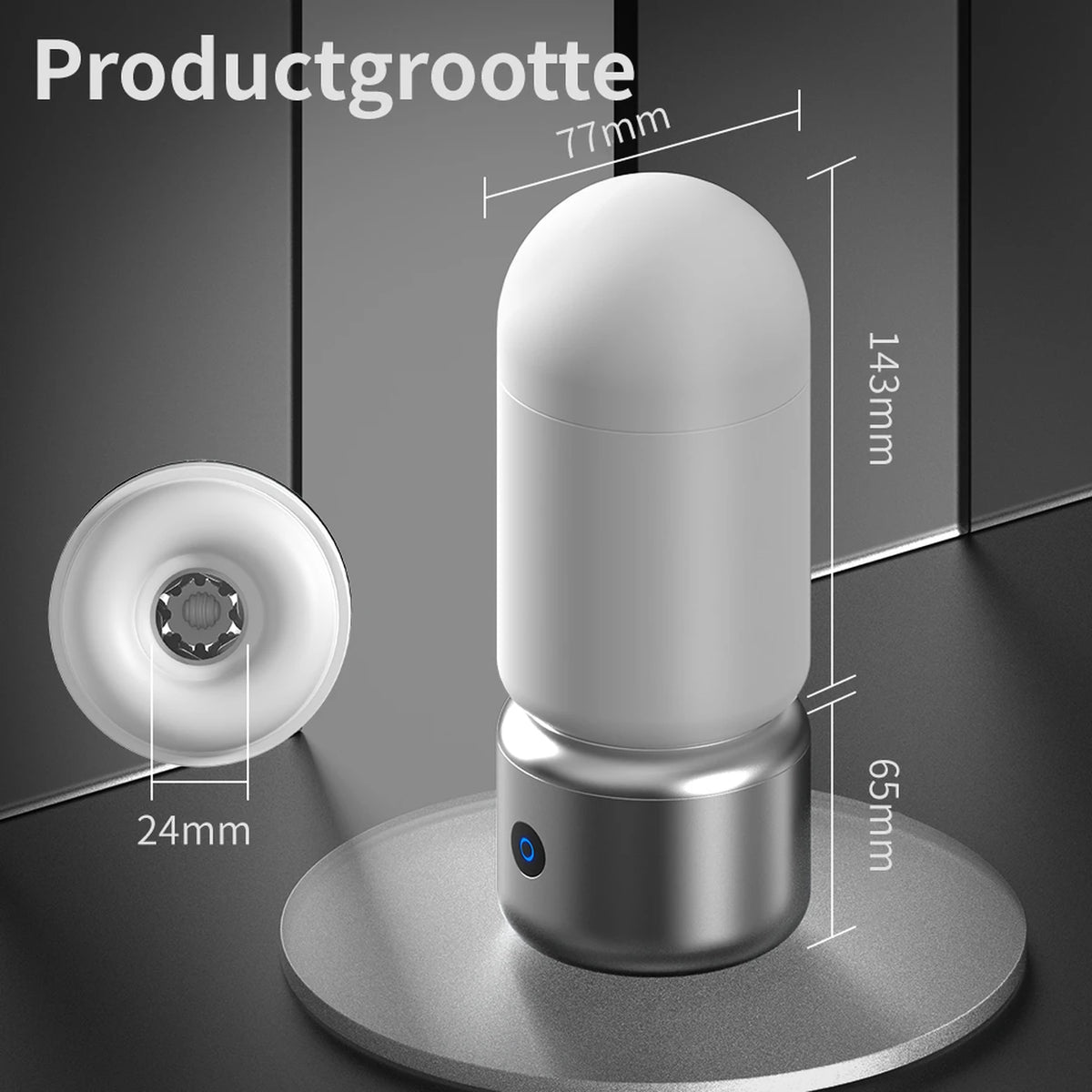 Moistor M006 : masseur pour homme avec 3 vitesses et 6 modes de vibration