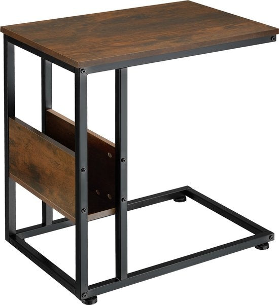 tectake® - Table d'appoint Wigan industrial dark- dim. 55 x 36,5 x 60 cm - 404277