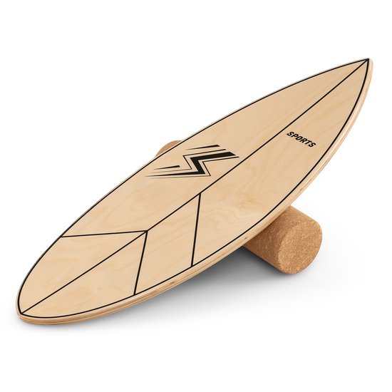 House of Balance - Planche d'équilibre - Balance Board - Planche d'équilibre de surf - Entraîneur de surf - Planche de surf - Planche instable - Bois