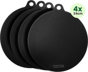 Protecteur pour plaques à induction MoreCore - Résistant à la chaleur jusqu'à 280 °C - Tapis d'induction ronds - Protège-casseroles - Dessous-de-casseroles - Couvercle pour plaque de cuisson - Tapis d'induction - Protecteur d'induction - Couvercle d'induc