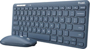 Trust Lyra - Clavier et souris sans fil - Multi-connect - Qwerty US - Bleu