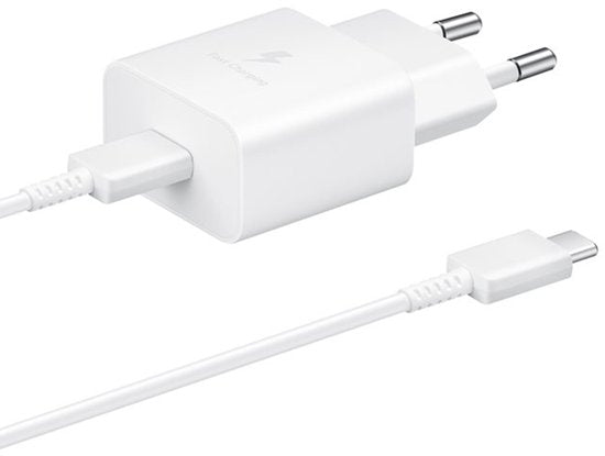 Adaptateur USB-C Samsung avec câble - 15 W - 1 m - Blanc
