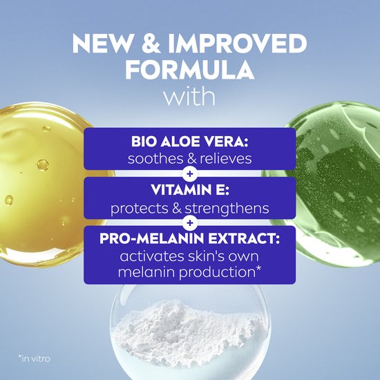 NIVEA SUN Lotion hydratante après-soleil Bronze - Hydrate, apaise et fait bronzer - À l'aloe vera et à l'extrait de pro-mélanine - 200 ml