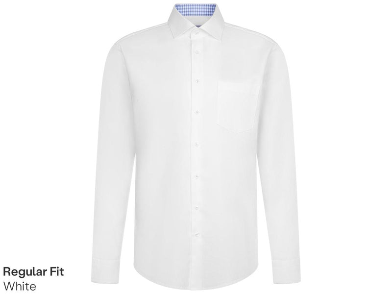 Chemise de travail Seidensticker New Kent - Coupe classique - taille 44 - Blanche