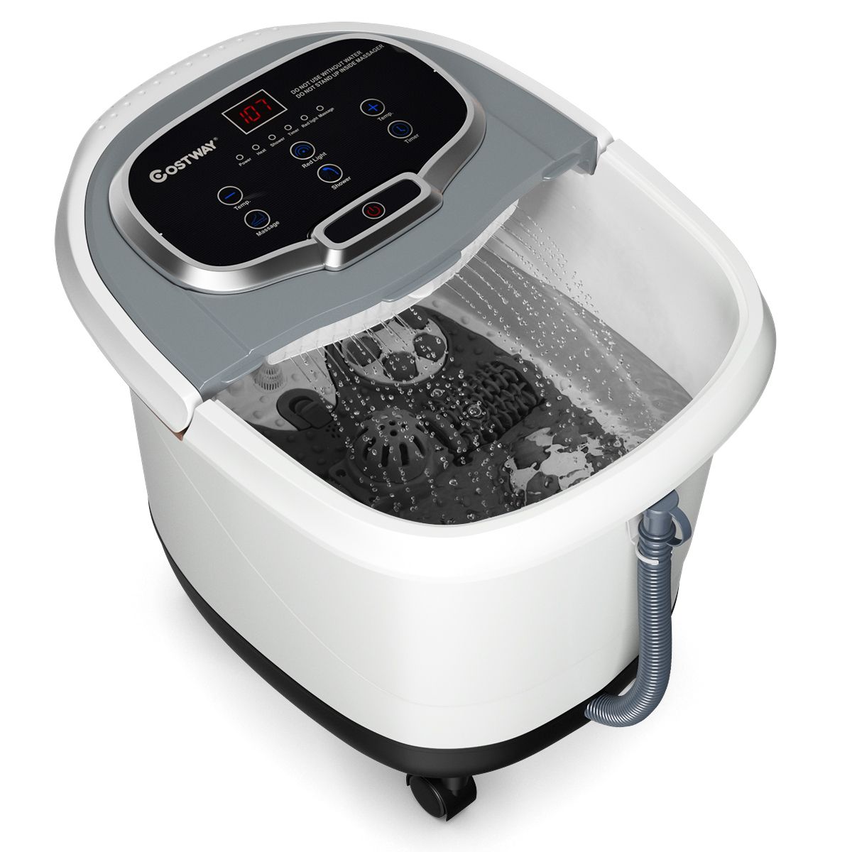 Bain de pieds Coast avec fonction massage - rouleaux de massage motorisés - fonction douche réglable - bleu