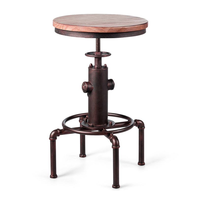 Coast Tabouret de bar - Industriel - Max. 150 kg - Hauteur réglable - 44 x 44 x 75 cm - Bronze