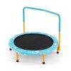 Coast SkyTramp 91.50cm Kids Trampoline Mini Rebounder Orange with Full Handrail