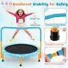 Coast SkyTramp 91.50cm Kids Trampoline Mini Rebounder Orange with Full Handrail