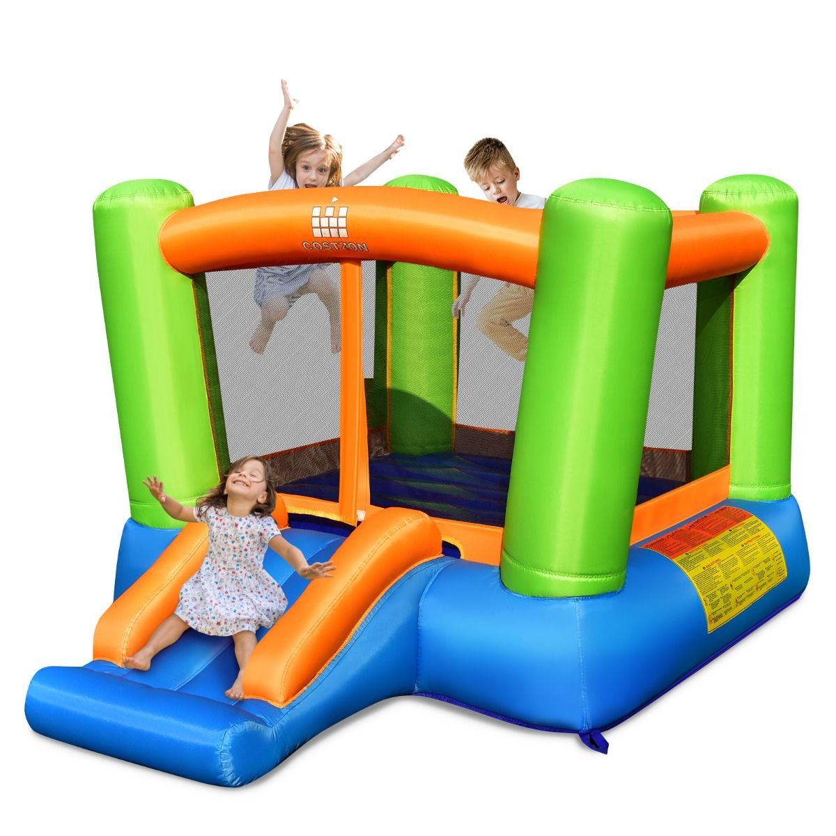 Château gonflable Coast - 2 à 3 enfants - Soufflerie non comprise - 250 x 197 x 143 cm - Coloré