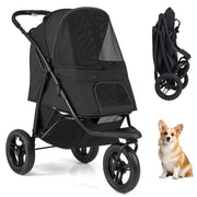 Nacelle Coast noire - 110 x 57 x 105 cm - pliable - pour petits et moyens chiens