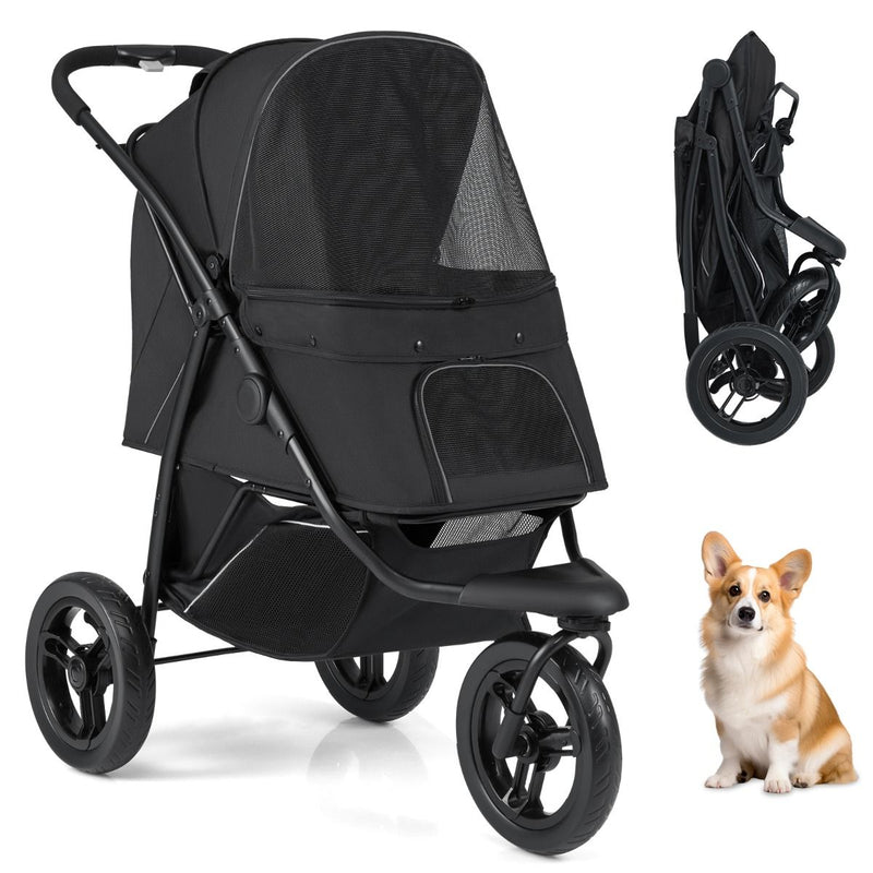 Nacelle Coast noire - 110 x 57 x 105 cm - pliable - pour petits et moyens chiens
