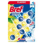 Bref Power Aktiv Bloc Toilette Citron 3x40 g - Frais & Nettoyant