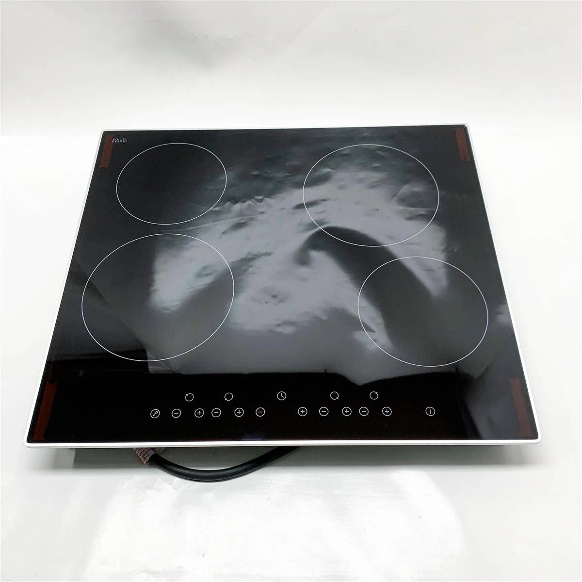 Hanseatic - Table de cuisson électrique avec commande tactile - 60 cm & 6600 watts - Avec minuterie et sécurité enfant - Pour verre encastré & SCOTT - Céramique noire