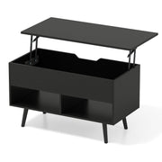 Coast Coffee Table with Raised Top - Table de salon moderne à hauteur réglable - 80 x 40 x 46-60 cm - Noir