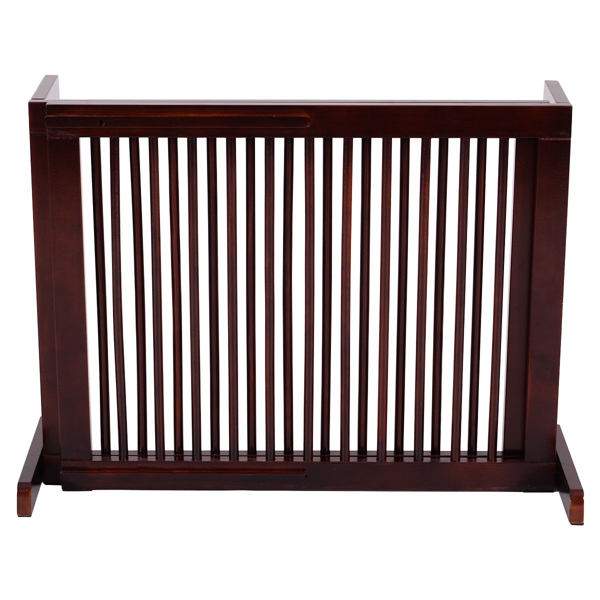 Coast Clôture pour chien / clôture pour animaux en bois - autoportante, 3 pièces, barrière coulissante - 203 x 56 x 10 cm - pin - couleur cerise
